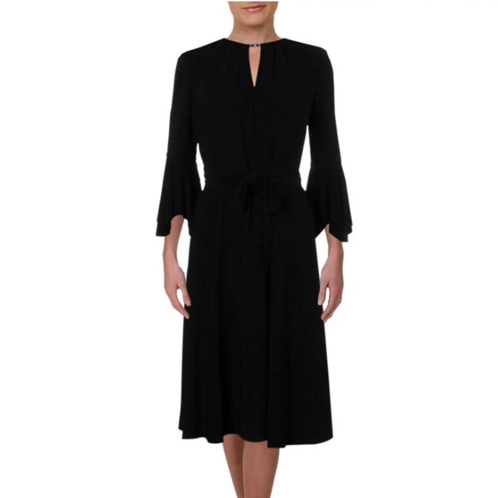 Lauren Ralph Lauren Black Bell Sleeve Dress